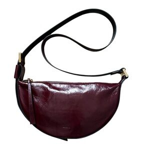 All Saints Burgundy Crossbody Bag